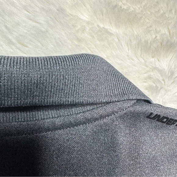 Under Armour Polo Shirt Collared Dark Grey Size 7 - Picture 15 of 16